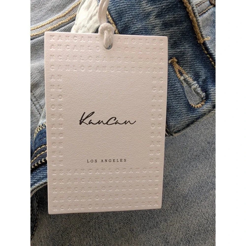 Kancan jeans style St1709GT-1-sf, Women's, Light, Nwt, Distressed Bottoms, 12/31